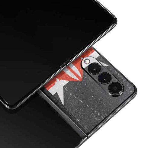 Kenya Flag Distressed Galaxy Z Fold3 5G Skin
