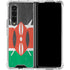 Kenya Flag Distressed Galaxy Z Fold4 5G Clear Case