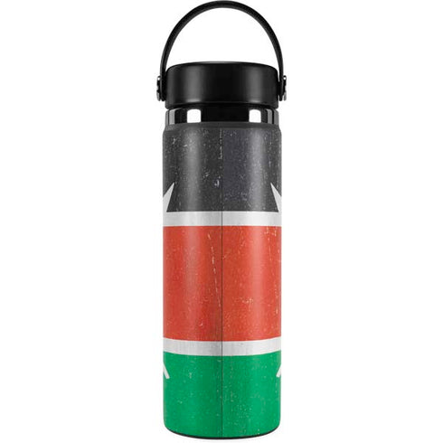 Kenya Flag Distressed Hydro Flask 20oz Wide Mouth Skin
