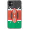 Kenya Flag Distressed iPhone 11 Clear Case