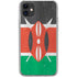 Kenya Flag Distressed iPhone 11 Clear Case