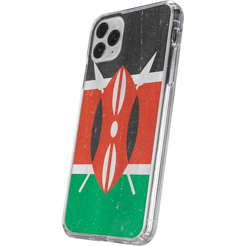 Kenya Flag Distressed iPhone 11 Pro Clear Case