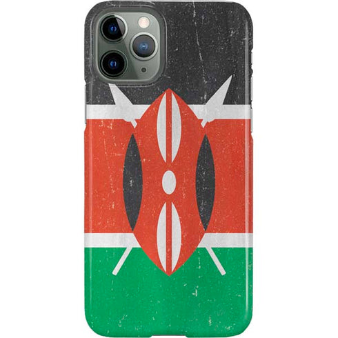 Kenya Flag Distressed iPhone 11 Pro Lite Case