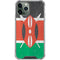 Kenya Flag Distressed iPhone 11 Pro Max Clear Case