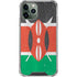 Kenya Flag Distressed iPhone 11 Pro Max Clear Case