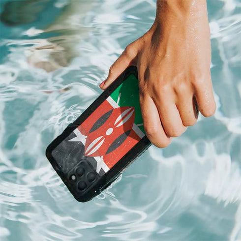 Kenya Flag Distressed iPhone 11 Pro Max Waterproof Case