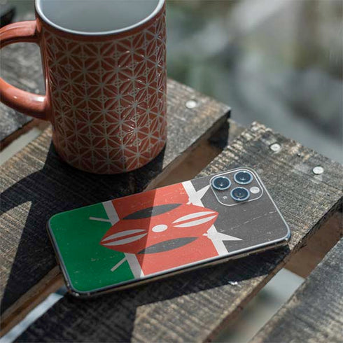 Kenya Flag Distressed iPhone 11 Pro Skin