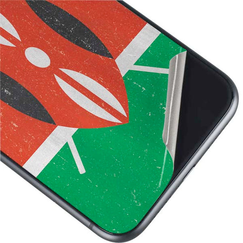 Kenya Flag Distressed iPhone 11 Skin