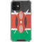 Kenya Flag Distressed iPhone 12 Clear Case