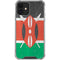 Kenya Flag Distressed iPhone 12 Mini Clear Case
