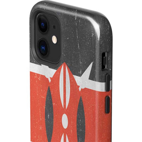 Kenya Flag Distressed iPhone 12 Mini Impact Case