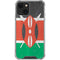 Kenya Flag Distressed iPhone 13 Mini Clear Case