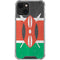 Kenya Flag Distressed iPhone 14 Clear Case