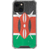 Kenya Flag Distressed iPhone 15 Plus Clear Case