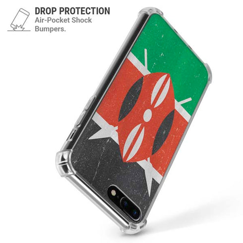 Kenya Flag Distressed iPhone 7/8 Plus Clear Case