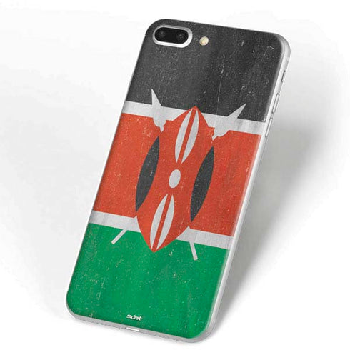 Kenya Flag Distressed iPhone 7 Plus Skin