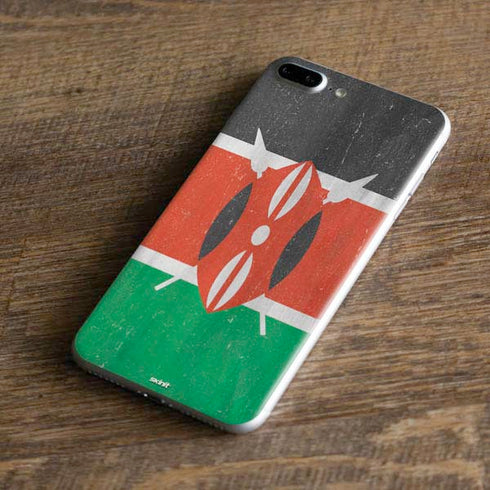Kenya Flag Distressed iPhone 7 Plus Skin