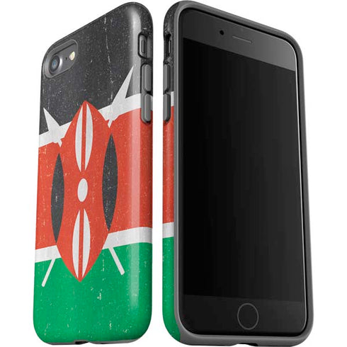Kenya Flag Distressed iPhone SE (2nd & 3rd Gen) Pro Case