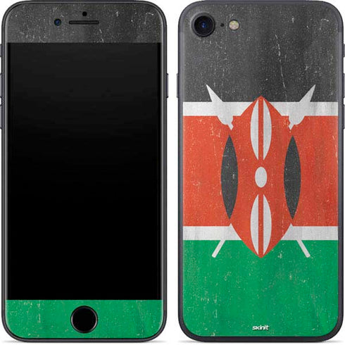 Kenya Flag Distressed iPhone SE (2nd & 3rd Gen) Skin