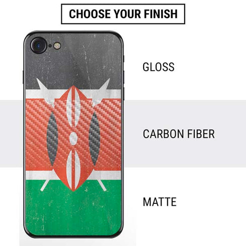 Kenya Flag Distressed iPhone SE (2nd & 3rd Gen) Skin