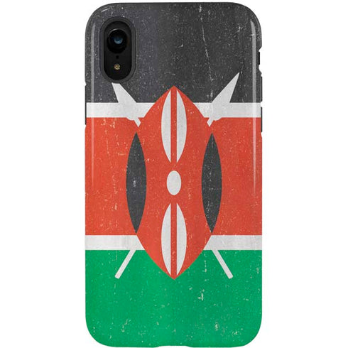 Kenya Flag Distressed iPhone XR Pro Case