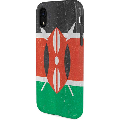 Kenya Flag Distressed iPhone XR Pro Case