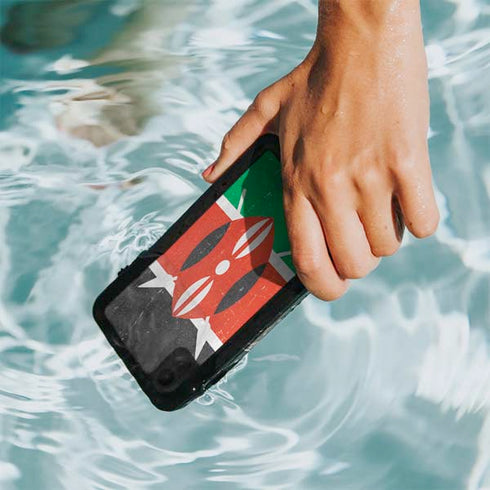 Kenya Flag Distressed iPhone XR Waterproof Case
