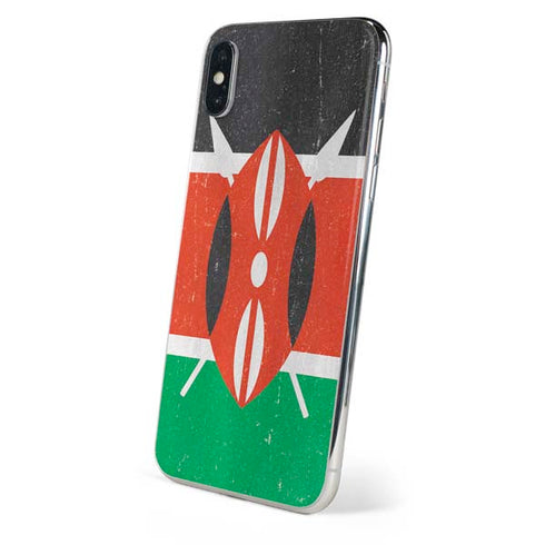 Kenya Flag Distressed iPhone XS Max Skin
