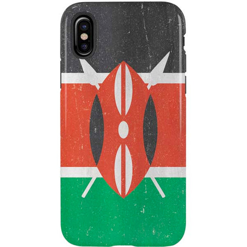 Kenya Flag Distressed iPhone XS Pro Case
