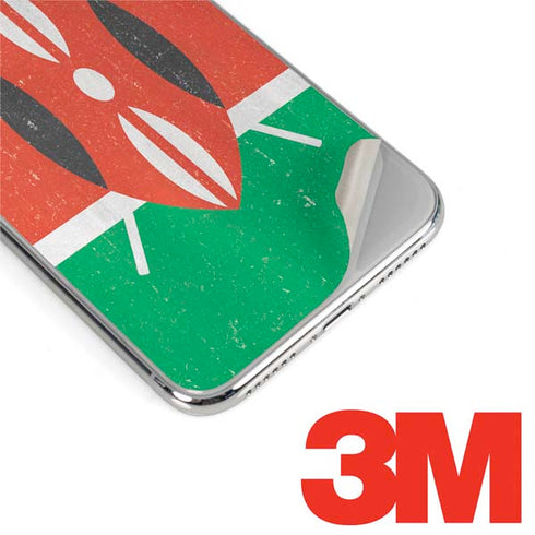 Kenya Flag Distressed iPhone XS Skin