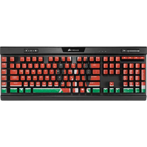 Kenya Flag Distressed K95 RGB PLATINUM Mechanical Gaming Keyboard Skin