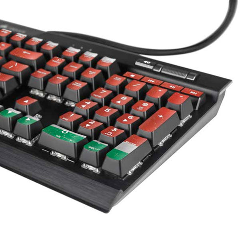 Kenya Flag Distressed K95 RGB PLATINUM Mechanical Gaming Keyboard Skin