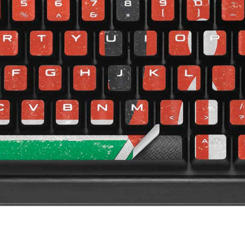 Kenya Flag Distressed K95 RGB PLATINUM Mechanical Gaming Keyboard Skin