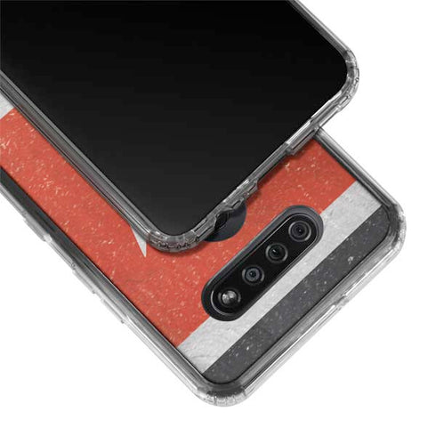 Kenya Flag Distressed LG K51/Q51 Clear Case