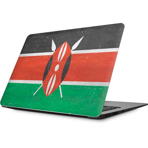 Kenya Flag Distressed Apple MacBook Skin