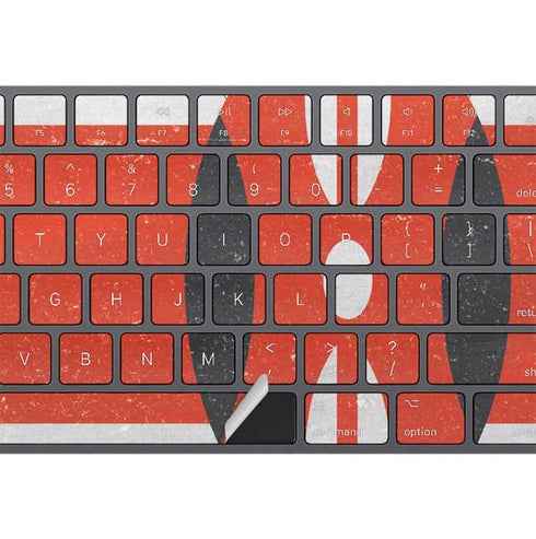 Kenya Flag Distressed Magic Keyboard with Numeric Keypad Skin