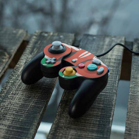 Kenya Flag Distressed Nintendo GameCube Controller Skin