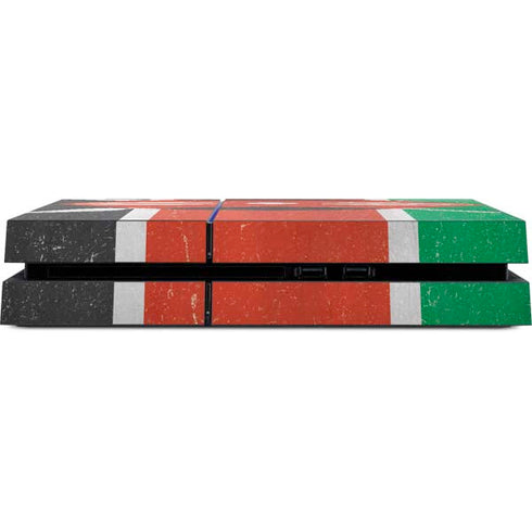 Kenya Flag Distressed PS4 Console Skin