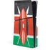 Kenya Flag Distressed PS5 Slim Disk Console Skin