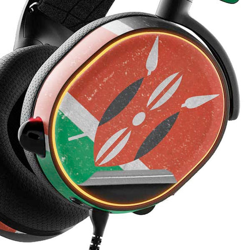 Kenya Flag Distressed SteelSeries Arctis 5 Skin
