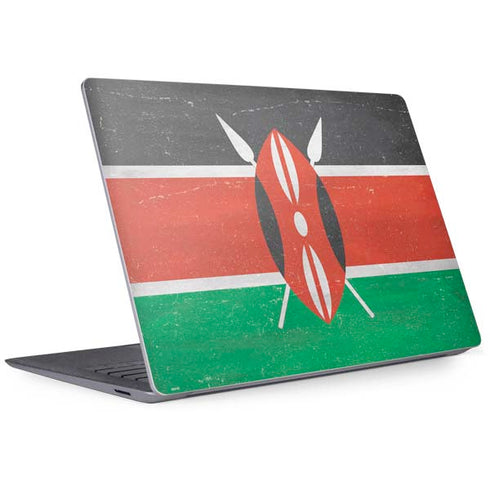 Kenya Flag Distressed Surface Laptop 3 13.5in Skin
