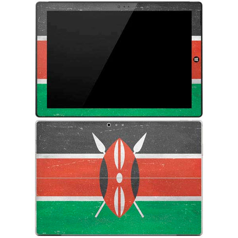 Kenya Flag Distressed Surface Pro 3 Skin