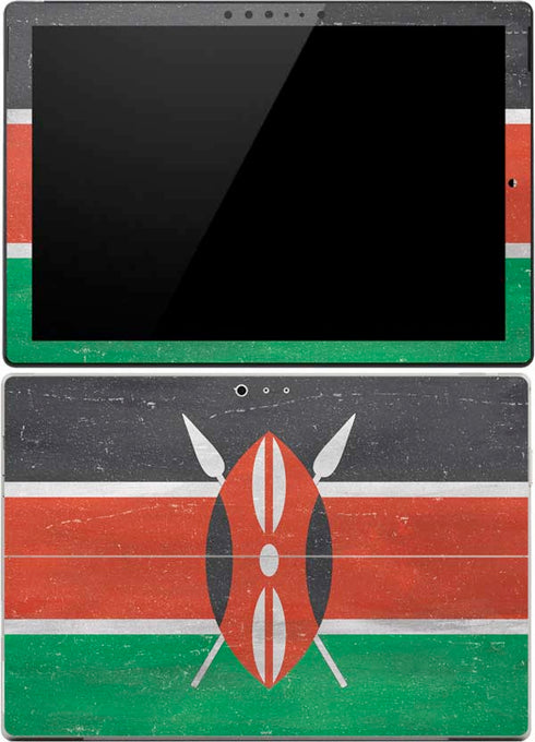Kenya Flag Distressed Surface Pro 4 Skin