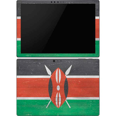 Kenya Flag Distressed Surface Pro 6 Skin