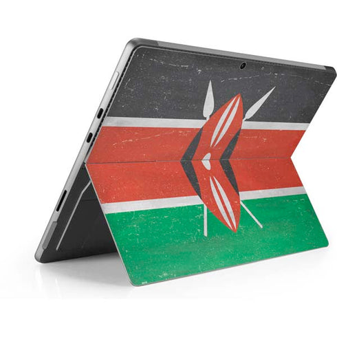 Kenya Flag Distressed Surface Pro 8 Skin