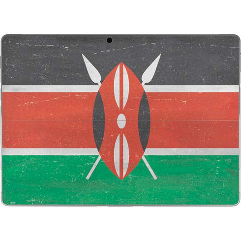 Kenya Flag Distressed Surface Pro 9 Skin