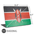 Kenya Flag Distressed Universal Laptop 16.6in (13.4 x 9.7in) Skin