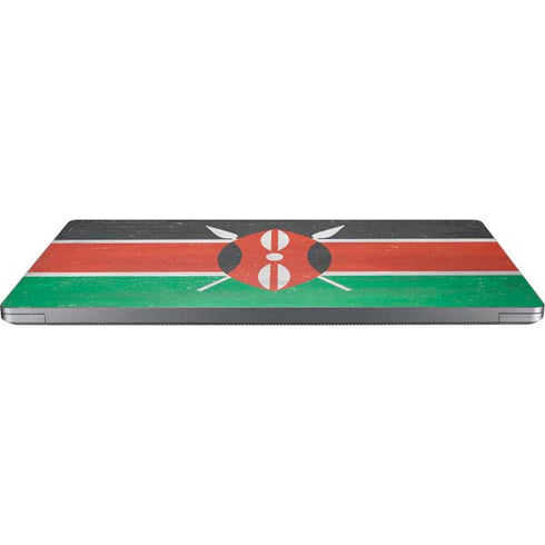 Kenya Flag Distressed Universal Laptop 16in (13 x 9.4in) Skin