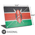 Kenya Flag Distressed Universal Laptop 18in (14.6 x 10.6in) Skin