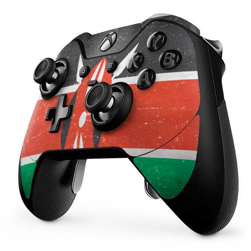 Kenya Flag Distressed Xbox One Elite Controller Skin